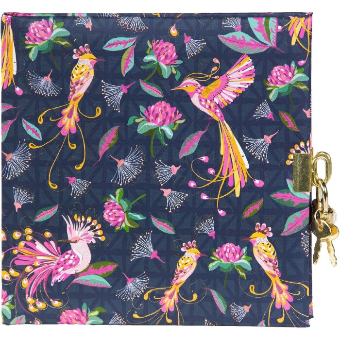 Dziennik Tropical Birds Blue 16x16 cm Goldbuch