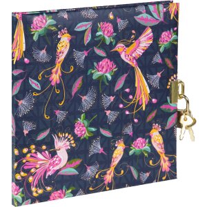 Dziennik Tropical Birds Blue 16x16 cm Goldbuch
