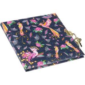 Dziennik Tropical Birds Blue 16x16 cm Goldbuch