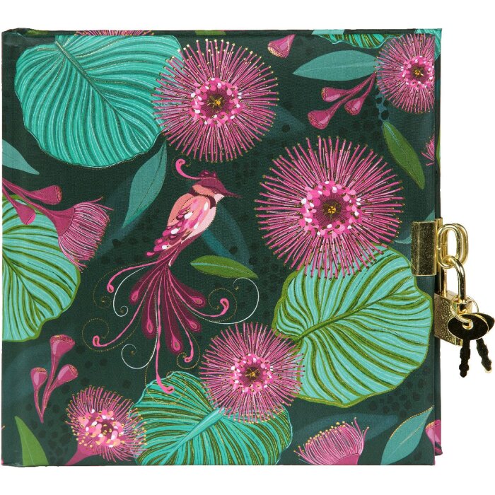 Goldbuch Dziennik Tropical Birds zielony 16x16 cm