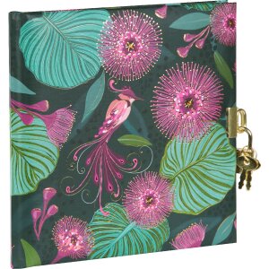 Goldbuch Dziennik Tropical Birds zielony 16x16 cm