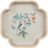 Clayre & Eef 6H2461 Zestaw dekoracyjnych tacek 30x30 / 24x24 cm Beżowo-różowy