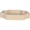 Clayre & Eef 6H2461 Zestaw dekoracyjnych tacek 30x30 / 24x24 cm Beżowo-różowy