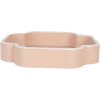 Clayre & Eef 6H2461 Zestaw dekoracyjnych tacek 30x30 / 24x24 cm Beżowo-różowy