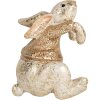 Clayre & Eef 6PR5485 Dekoracja kaninka 6x5x7 cm Beżowo-brązowa