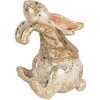 Clayre & Eef 6PR5485 Dekoracja kaninka 6x5x7 cm Beżowo-brązowa