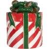Clayre & Eef 6PR5765 dekoracja na prezent czerwonozielona Ø 16x21 cm