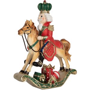 Clayre & Eef 6PR5768 dekoracja nutkrawa na huśtawce konnej 24x8x31 cm