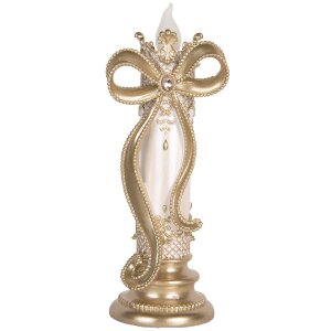 Clayre & Eef LED Świeca Dekoracyjna 13x12x34 cm 2xAA
