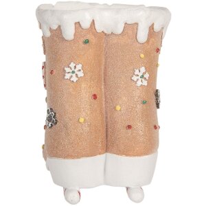 Clayre & Eef 6PR5780 Dekoracja Świąteczna Łyżwy 19x14x20 cm