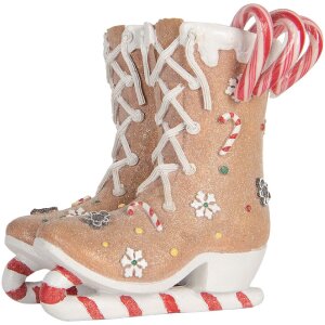Clayre & Eef 6PR5780 Dekoracja Świąteczna Łyżwy 19x14x20 cm
