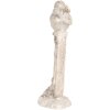 Clayre & Eef Dekoracja Ptak Beżowo-Biały 8x4x13 cm