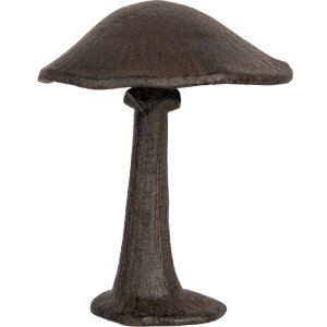 Clayre & Eef Dekoracja Grzyb Metalowa Brązowa 15cm