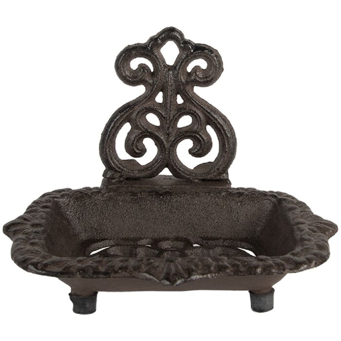 Clayre & Eef 6Y5748 Mydełniczka Żelazna 15x11x11 cm Rustykalna
