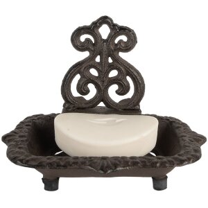 Clayre & Eef 6Y5748 Mydełniczka Żelazna 15x11x11 cm Rustykalna