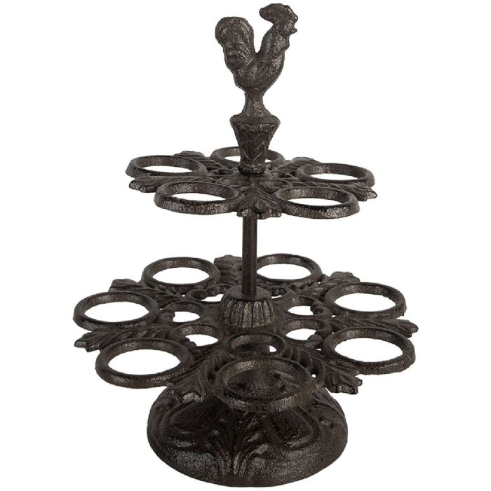 Wieszacz na jaja Clayre & Eef, 19x24 cm, brązowy, żelazo