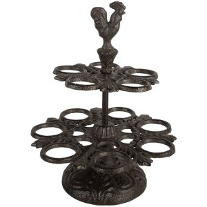 Wieszacz na jaja Clayre & Eef, 19x24 cm, brązowy, żelazo