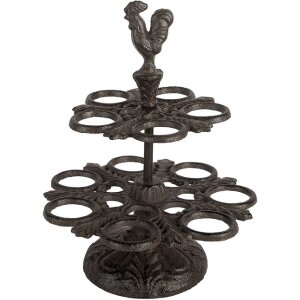 Wieszacz na jaja Clayre & Eef, 19x24 cm, brązowy, żelazo