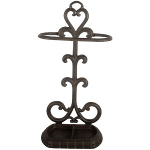 Clayre & Eef Stojak na Parasole 29x15x56 cm Brązowy