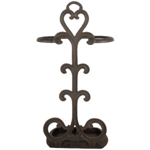 Clayre & Eef Stojak na Parasole 29x15x56 cm Brązowy