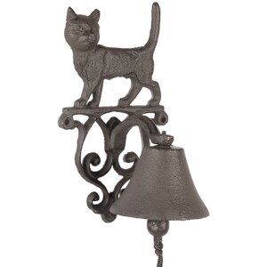 Clayre & Eef Dzwonek do drzwi 6Y5757 brązowy 13x14x22 cm