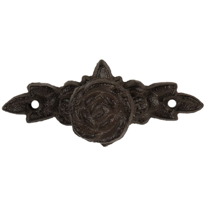 Uchwyt na drzwi Clayre & Eef – stal, 10x4x3 cm, styl rustykalny