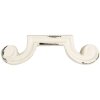 Clayre & Eef 6Y5766 Klamka Drzwiowa 12x4x3 cm Biała