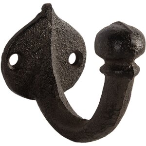 Clayre & Eef 6Y5767 Hak ścienny żelazny 4x7x6 cm brązowy