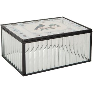 Clayre & Eef 6Y5949 Metalowe Pudełko do Przechowywania 18x14x8 cm