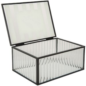 Clayre & Eef 6Y5949 Metalowe Pudełko do Przechowywania 18x14x8 cm