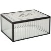 Clayre & Eef 6Y5949 Metalowe Pudełko do Przechowywania 18x14x8 cm