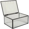 Clayre & Eef 6Y5949 Metalowe Pudełko do Przechowywania 18x14x8 cm