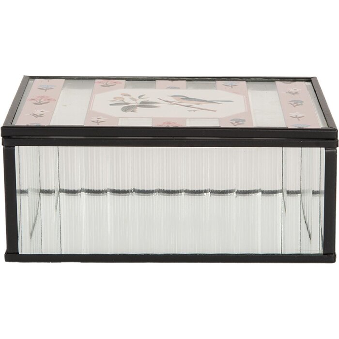 Clayre & Eef 6Y5950 Metalowe Pudełko do Przechowywania 15x10x6 cm