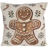Clayre & Eef CGM22 Poszewka 45x45 cm Beżowo-Brązowa
