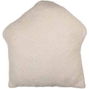 Clayre & Eef Poduszka wypełniona 45x40x10 cm Biało-Beżowa