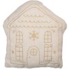 Clayre & Eef Poduszka wypełniona 45x40x10 cm Biało-Beżowa