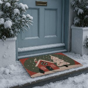 Clayre & Eef MC278 Wytrzyjaczka Czerwono-Zielona 75x45