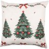 Clayre & Eef Poszewka 45x45 cm Beżowo-Zielona TCH22