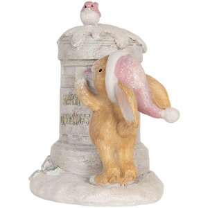 Clayre & Eef 6PR5879 Dekoracja Królik 13x12x47 cm