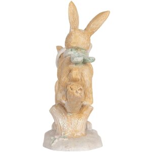 Clayre & Eef 6PR5881 Dekoracyjny królik 16x6x11 cm