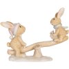 Clayre & Eef 6PR5881 Dekoracyjny królik 16x6x11 cm