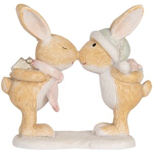 Clayre & Eef 6PR5882 Dekoracyjny królik 10x5x10 cm