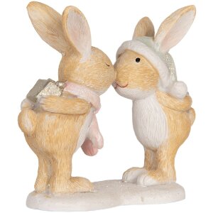 Clayre & Eef 6PR5882 Dekoracyjny królik 10x5x10 cm