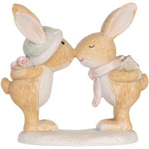 Clayre & Eef 6PR5882 Dekoracyjny królik 10x5x10 cm