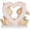 Clayre & Eef Królik Dekoracyjny 11x6x9 cm Brązowo-Biały