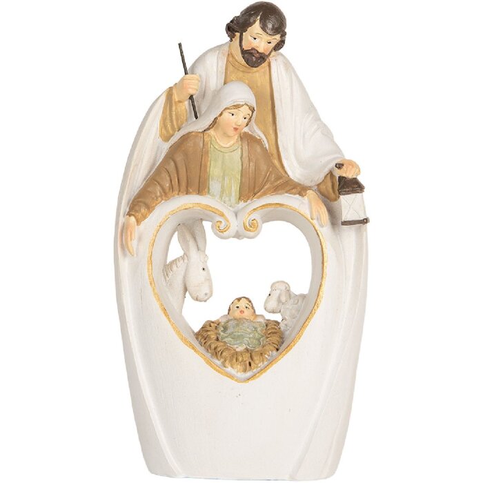 Clayre & Eef Kompozycja Świąteczna 12x6x22 cm Beżowo-Brązowa
