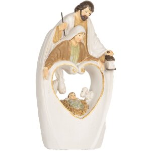 Clayre & Eef Kompozycja Świąteczna 12x6x22 cm Beżowo-Brązowa