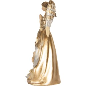 Clayre & Eef 6PR5897 Kompozycja Świąteczna Beżowo-Biała 31cm