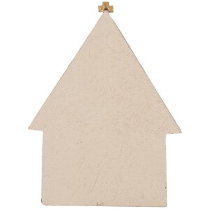 Clayre & Eef Kompozycja Świąteczna Beżowo-Złota 16x6x21 cm