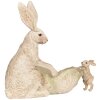 Clayre & Eef 6PR5905 Dekoracja Królik z Miską 29x14x26 cm